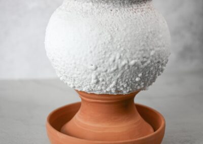 Saltbägare i naturling (terrakotta) färg