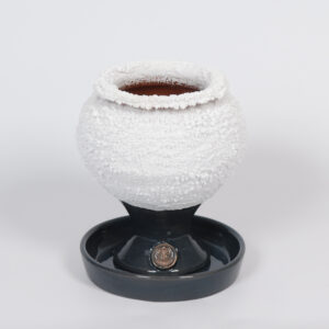 Salsamed i antracitgrå färg (glaserad)